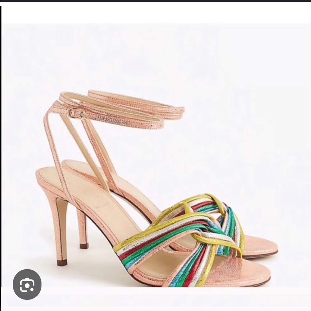 J. Crew Metallic Strappy Women's Heels